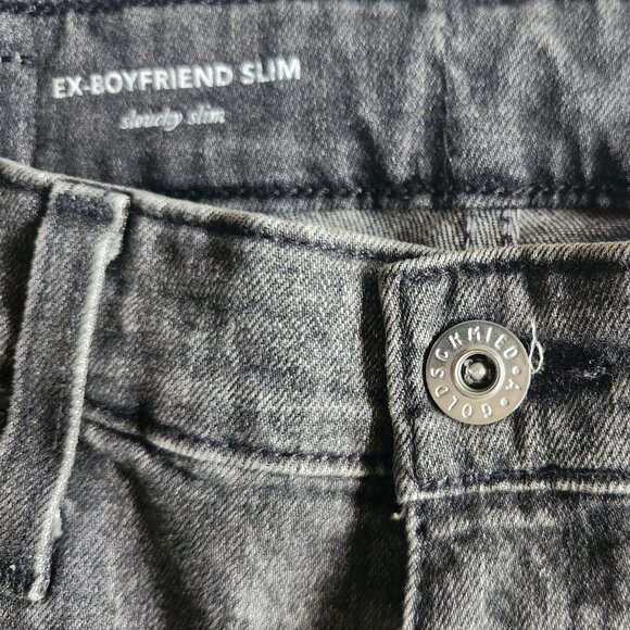 AG Adriano Goldschmied Ex-Boyfriend Slim Jeans Women Size 25R Gray Black Washed - Picture 3 of 4